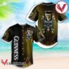 Skull With Guinness Beer Baseball Jersey, Perfect Gifts For Fans - Vesles2014S