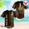 Skull With Jim Beam Baseball Jersey, Perfect Gifts For Fans - Vesles2014S