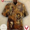 Skull apparatus Hawaiian Graphic Print Short Sleeve Hawaiian Casual Shirt Vesles2014S