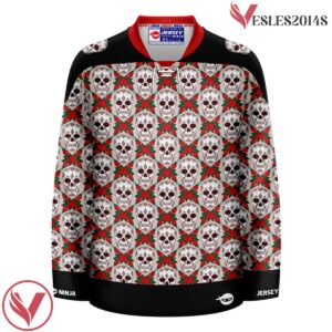 Skulls & Roses Ugly Pattern Dia De Los Muertos Sweater Holiday Jersey - Vesles2014S 2