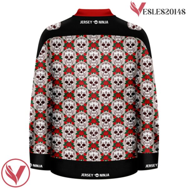 Skulls & Roses Ugly Pattern Dia De Los Muertos Sweater Holiday Jersey - Vesles2014S 3