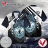 Sky Graffiti Wolf For Men And Women Graphic Print Short Sleeve Hawaiian Casual Shirt Vesles2014S