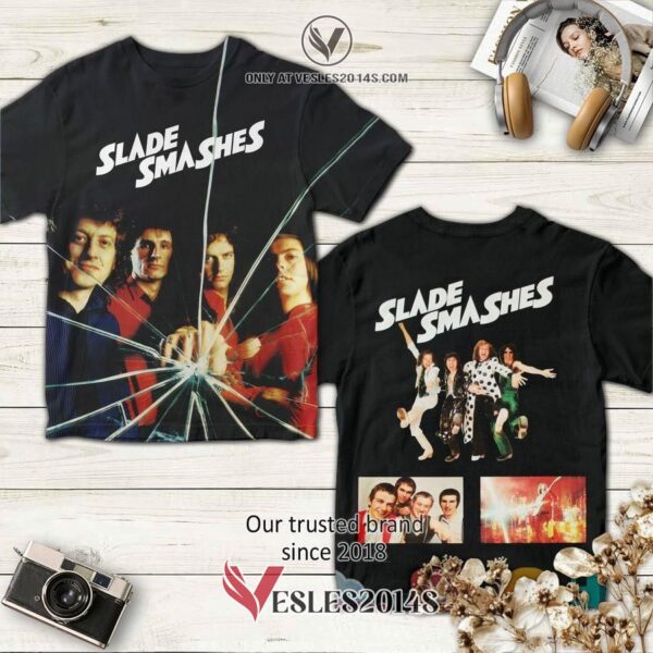 Slade Band Slade Smashes Album 3D T-Shirt, Unique Gifts For Music Lovers - Vesles2014S