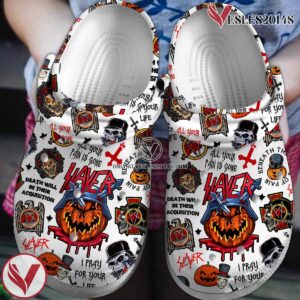 Slayer Music Crocs Crocband Clogs Shoes, Unique Gifts For Fans - Vesles2014S