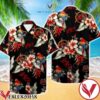 Slayer Parrot Hibiscus Black Hawaiian Shirt, Unique Gifts For Friends - Vesles2014S 1
