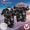 Slayer Rock Band Music Aloha Hawaiian Graphic Print Short Sleeve Hawaiian Casual Shirt Vesles2014S