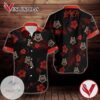 Slayer Rock Band Music Flower Hawaiian Graphic Print Short Sleeve Hawaiian Casual Shirt Vesles2014S