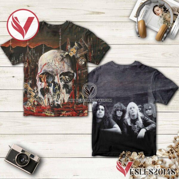 Slayer South Of Heaven Album Cover Style 3 Shirt, Unique Gifts For Music Lovers - Vesles2014S