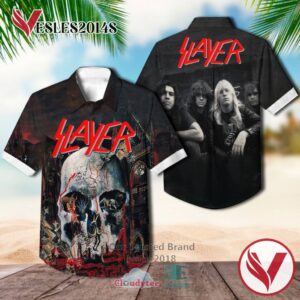Slayer South of Heaven Hawaiian Casual Shirt, Best Gifts For Summer Vesles2014S 1