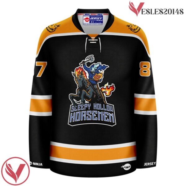 Sleepy Hollow Horsemen Black Mythical Hockey Jersey - Vesles2014S 2