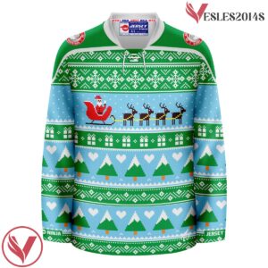 Sleigh Ugly Sweater Pattern Christmas Santa's Jersey - Vesles2014S 2