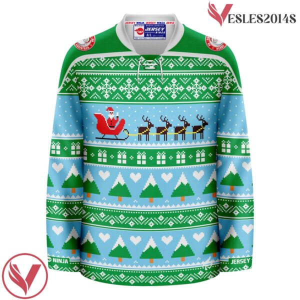 Sleigh Ugly Sweater Pattern Christmas Santa's Jersey - Vesles2014S 2