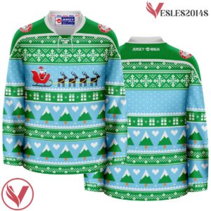 Sleigh Ugly Sweater Pattern Christmas Santa's Jersey - Vesles2014S