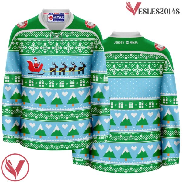 Sleigh Ugly Sweater Pattern Christmas Santa's Jersey - Vesles2014S