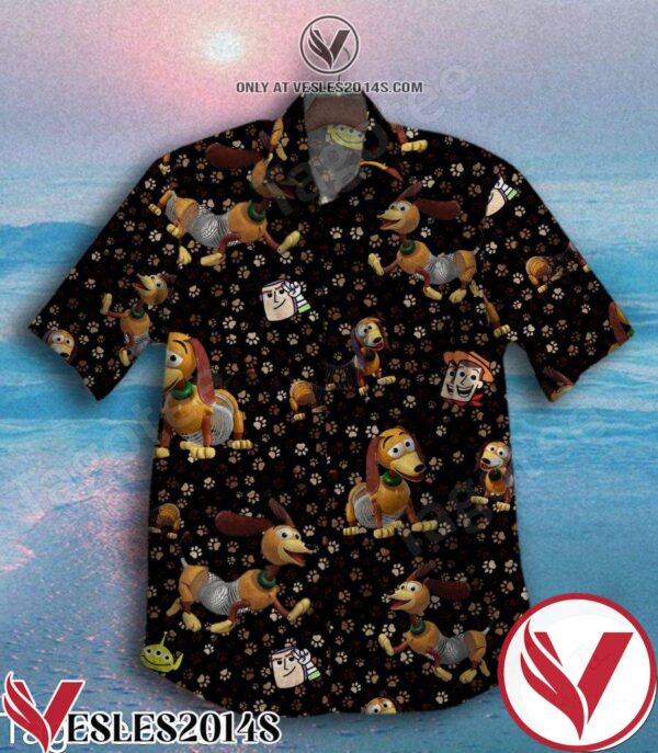 Slinky Dog Paws Black Hawaiian Shirt, Unique Gifts For Friends - Vesles2014S 1