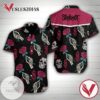 Slipknot Band Rose Skull Hawaiian Graphic Print Short Sleeve Hawaiian Casual Shirt Vesles2014S