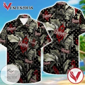 Slipknot Hawaiian VIII Graphic Print Short Sleeve Hawaiian Casual Shirt Vesles2014S 1