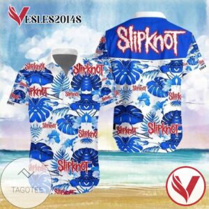 Slipknot Music Band Hawaiian Graphic Print Short Sleeve Hawaiian Casual Shirt Vesles2014S