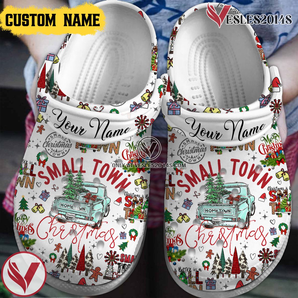 Small Town Christmas Movie Crocs Crocband Clogs Shoes Comfortable For Men Women and Kids Style 3 - Vesles2014S