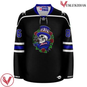 Smoking Skull Rose Poison Black Jersey - Vesles2014S 2