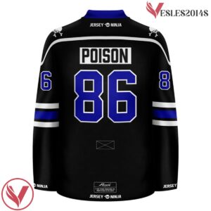 Smoking Skull Rose Poison Black Jersey - Vesles2014S 3