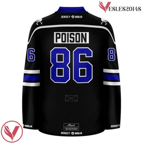 Smoking Skull Rose Poison Black Jersey - Vesles2014S 3