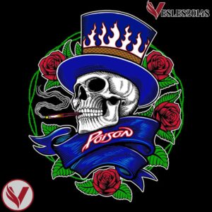 Smoking Skull Rose Poison Black Jersey - Vesles2014S 4