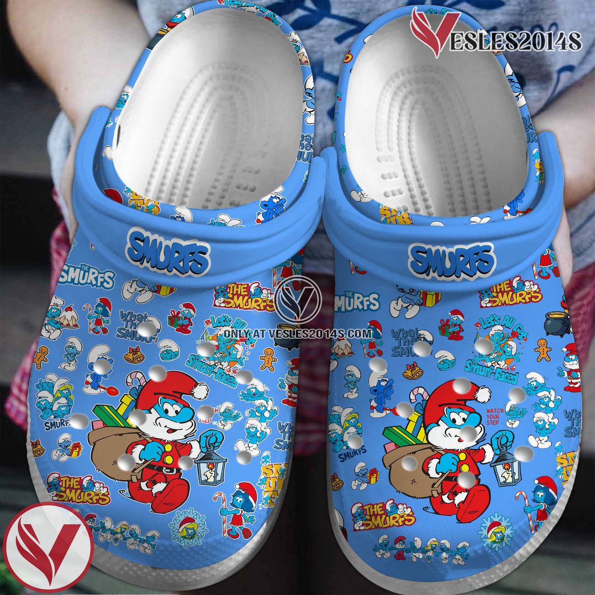 Smurfs Movie Crocs Crocband Clogs Shoes Comfortable For Men Women and Kids - Vesles2014S