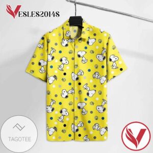 Snoopy And Woodstock Cartoon Peauts For men And Women Graphic Print Short Sleeve Hawaiian Casual Shirt Vesles2014S 1