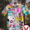 Snoopy Breast Cancer Awareness Campaign Hawaiian Shirt, Unique Gifts For Friends - Vesles2014S 1