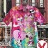 Snoopy Breast Cancer Awareness Multicolor Hawaiian Shirt, Unique Gifts For Friends - Vesles2014S 1