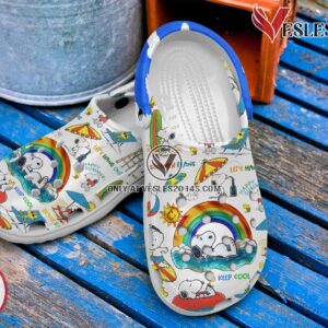 Snoopy Cartoon Crocs Crocband Clogs Shoes Comfortable For Men Women and Kids Style 8, Unique Gift From  Vesles2014S 3