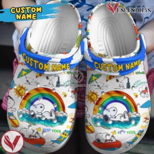 Snoopy Cartoon Crocs Crocband Clogs Shoes Comfortable For Men Women and Kids Style 8, Unique Gift From  Vesles2014S