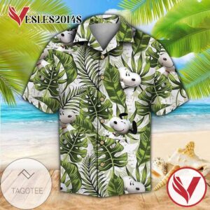 Snoopy Cartoon Peanuts 4 For men And Women Graphic Print Short Sleeve Hawaiian Casual Shirt Vesles2014S 1