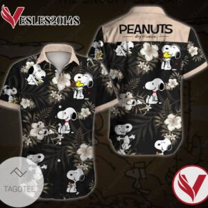 Snoopy Cartoon Peanuts For men And Women Graphic Print Short Sleeve Hawaiian Casual Shirt Vesles2014S 1