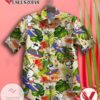 Snoopy Graphic Print Short Sleeve Hawaiian Casual Shirt Vesles2014S