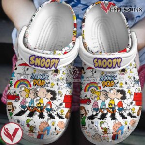 Snoopy Peanuts Cartoon Crocs Crocband Clogs Shoes Comfortable For Men Women and Kids Style 10, Unique Gift From  Vesles2014S