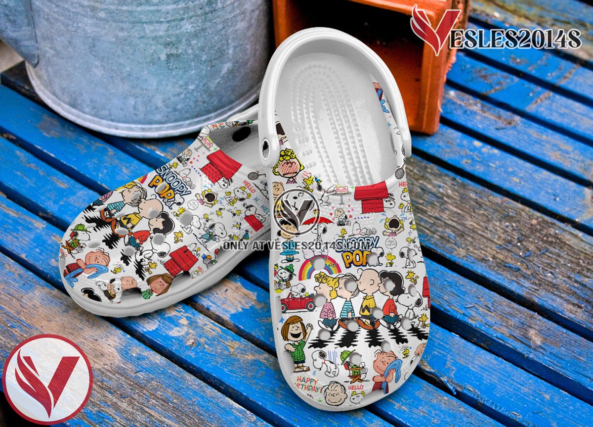 Snoopy Pop Movie Crocs Crocband Clogs Shoes Comfortable For Men Women and Kids Style 5 - Vesles2014S 3