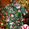 Snoopy Snowflakes Green Hawaiian Shirt, Unique Gifts For Friends - Vesles2014S 1