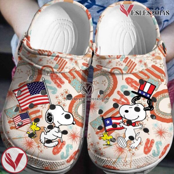 Snoopy Woodstock 4th of July Crocs 3D Clog Shoes, Unique Gift From  Vesles2014S