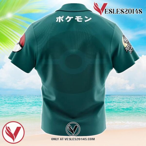 Snorlax Face Pokemon Hawaiian Button Up Shirt, Perfect Gifts For Anime Lovers - Vesles2014S 1