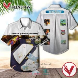Soda Stereo Comfort y musica para volar Casual Hawaiian Shirt, Best Gifts For Summer Vesles2014S 1