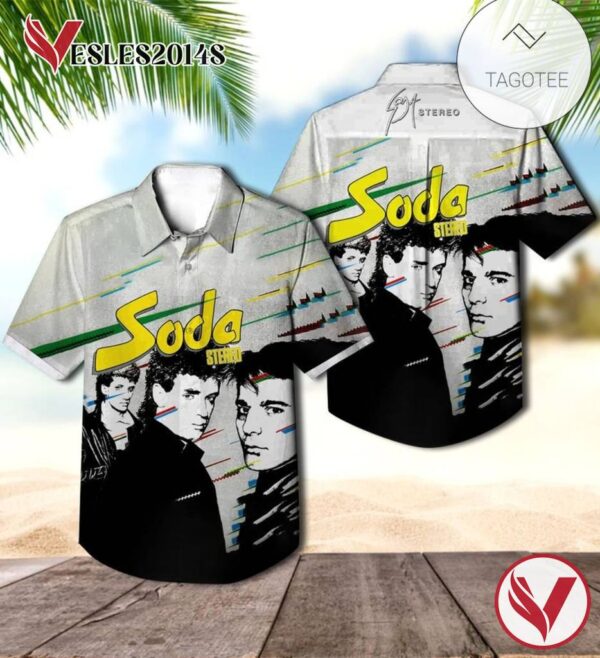 Soda Stereo The Debut Album Cover Hawaiian Shirt, Best Gift For Music Lovers Vesles2014S