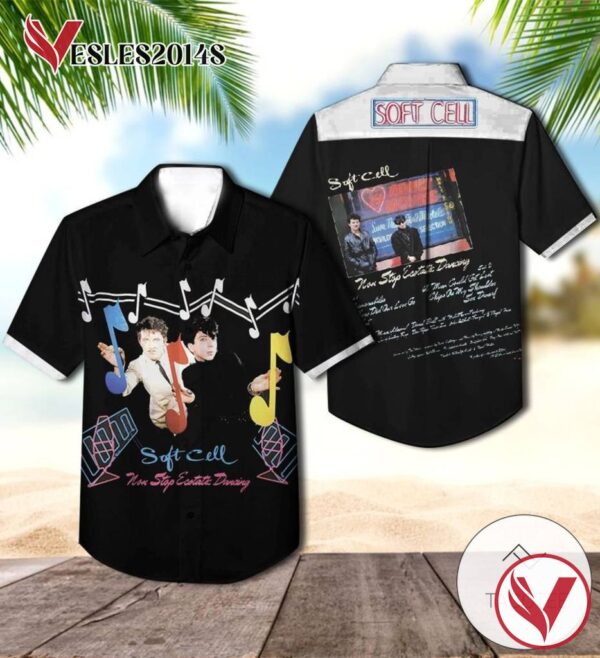 Soft Cell Non Stop Ecstatic Dancing Album Cover Hawaiian Shirt, Best Gift For Music Lovers Vesles2014S