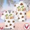 Sol Beer Palm Tree White Hawaiian Shirt And Short, Unique Gifts For Friends - Vesles2014S 1