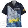 Solo Star Wars You've Never Heard Of The Millennium Falcon Hawaiian Graphic Print Short Sleeve Hawaiian Casual Shirt Vesles2014S