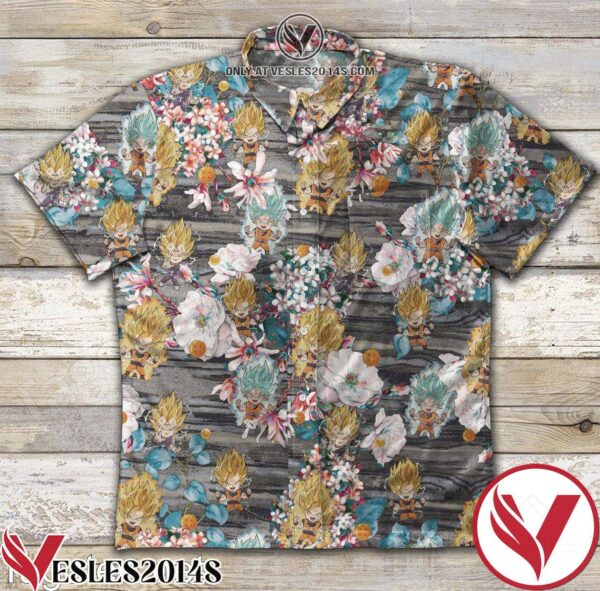 Son Goku Dragon Ball Flower Blossom Hawaiian Shirt, Unique Gifts For Friends - Vesles2014S 1