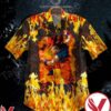 Son Goku Dragon Ball On Fire Hawaiian Shirt, Unique Gifts For Friends - Vesles2014S 1