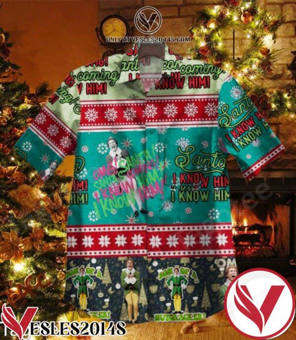 Son Of A Nutcracker Santa’s Coming I Know Him Hawaiian Shirt, Unique Gifts For Friends - Vesles2014S 1