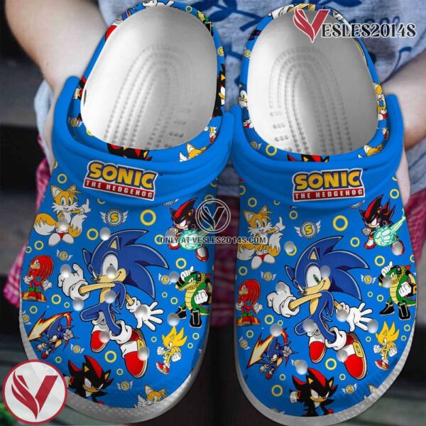 Sonic Game Crocs Crocband Clogs Shoes Comfortable For Men Women and Kids, Unique Gift From  Vesles2014S